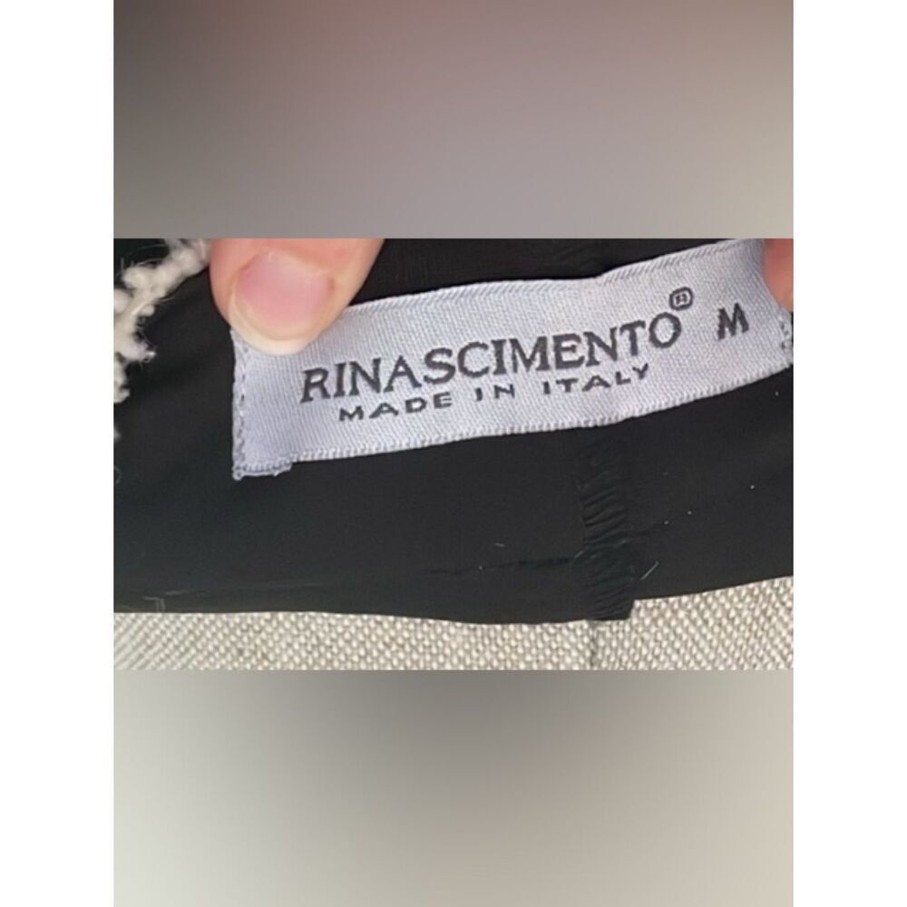 🛍️ Rinascimento Black Mini Dress with Cream Trim - Picture 5 of 8